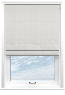 Laura Ashley Burnsall Stripe, White Sands - Twist&Fit Roman Blind